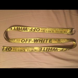 Off White Belt yellow unisex NEOGOTIABLE